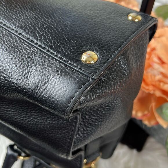 Black Leather Michael Kors Hamilton Jewel East West Tote - Picture 14 of 17